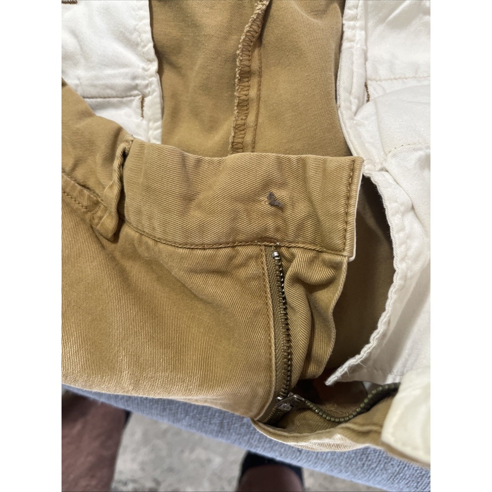 Polo Ralph Lauren Classic Chino Pants Khaki Tan Size 34/32 - Missing All Buttons - Picture 10 of 10